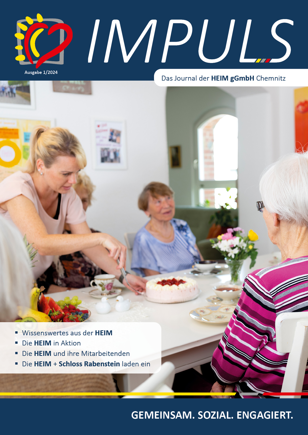 Das Firmenjournal IMPULS der HEIM gemeinnützigen GmbH aus Chemnitz - Augabe für das erste Halbjahr 2024