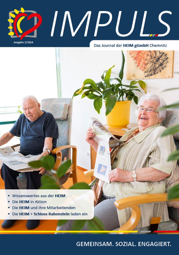 Das Firmenjournal IMPULS der HEIM gemeinnützigen GmbH aus Chemnitz - Augabe für das zweite Halbjahr 2024