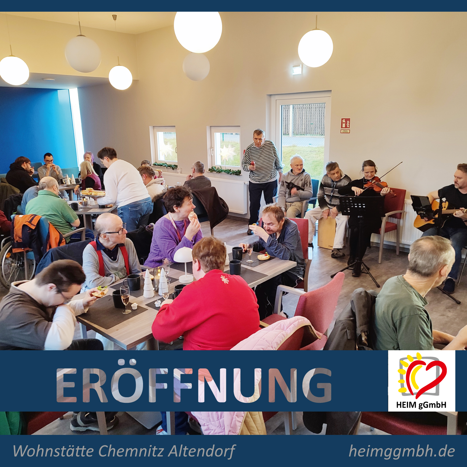 Wohnstätte Altendorf in Chemnitz der HEIM gGmbH - Das war die Eröffnung unserer Cafeteria in Altendorf am 17.12.2025