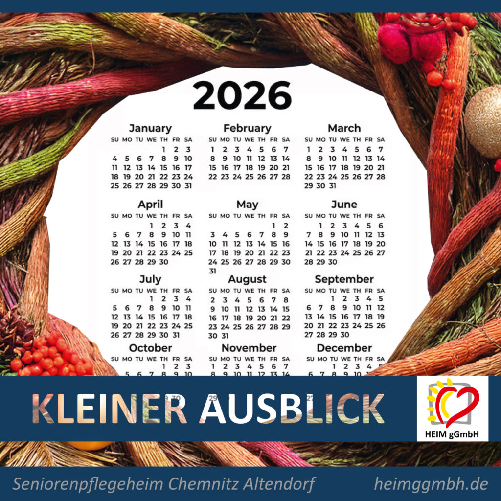 HEIM gGmbH in Chemnitz - Auch im Jahr 2026 haben wir wieder einen vollen Kalender mit vielen interessanten Veranstaltungen