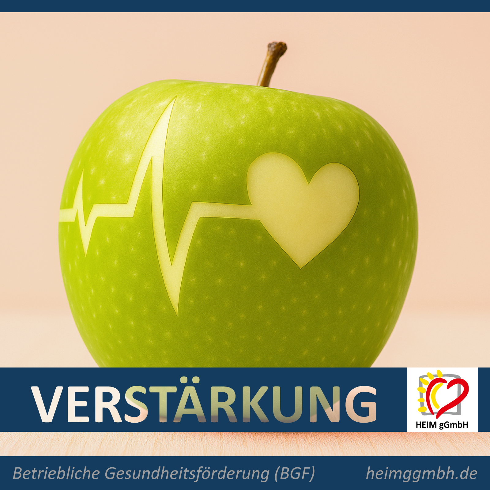 Neue Mitarbeiterin für die Betriebliche Gesundheitsförderung BGF bei der HEIM gGmbH - wir präsentieren uns als attraktiver Arbeitgeber.