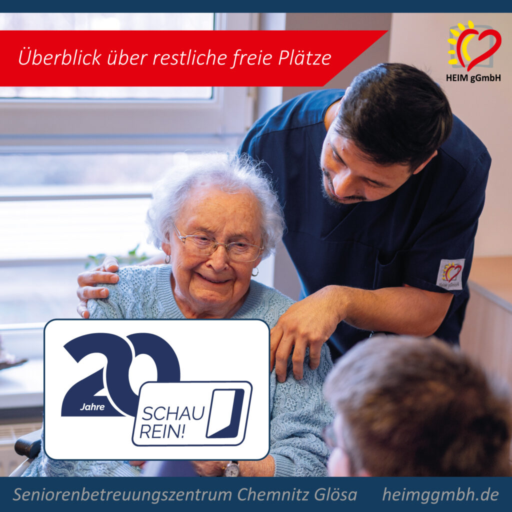 SCHAU REIN! Woche der offenen Unternehmen - Angebote im Seniorenbetreuungszentrum Glösa der HEIM gGmbH in Chemnitz