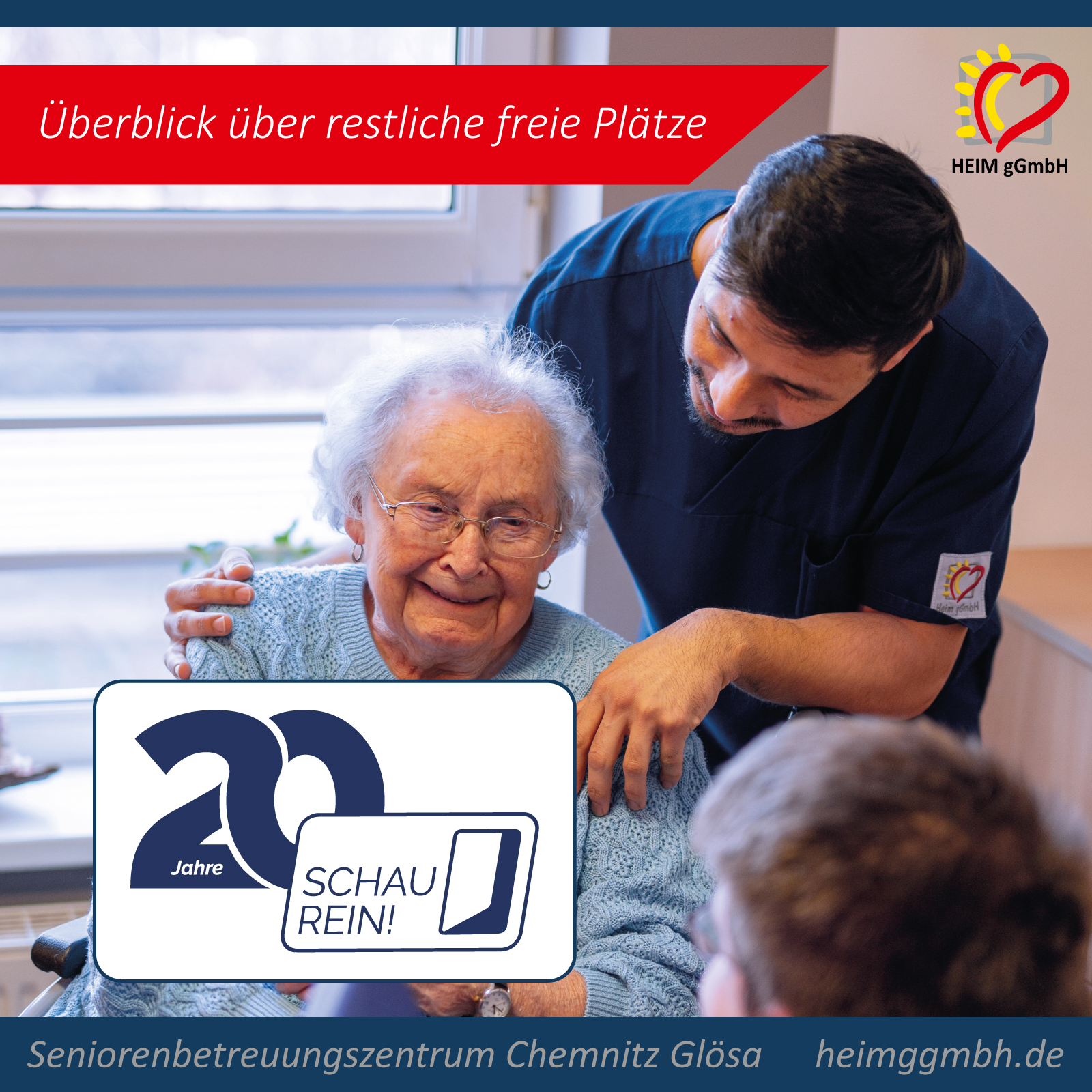 SCHAU REIN! Woche der offenen Unternehmen - Angebote im Seniorenbetreuungszentrum Glösa der HEIM gGmbH in Chemnitz