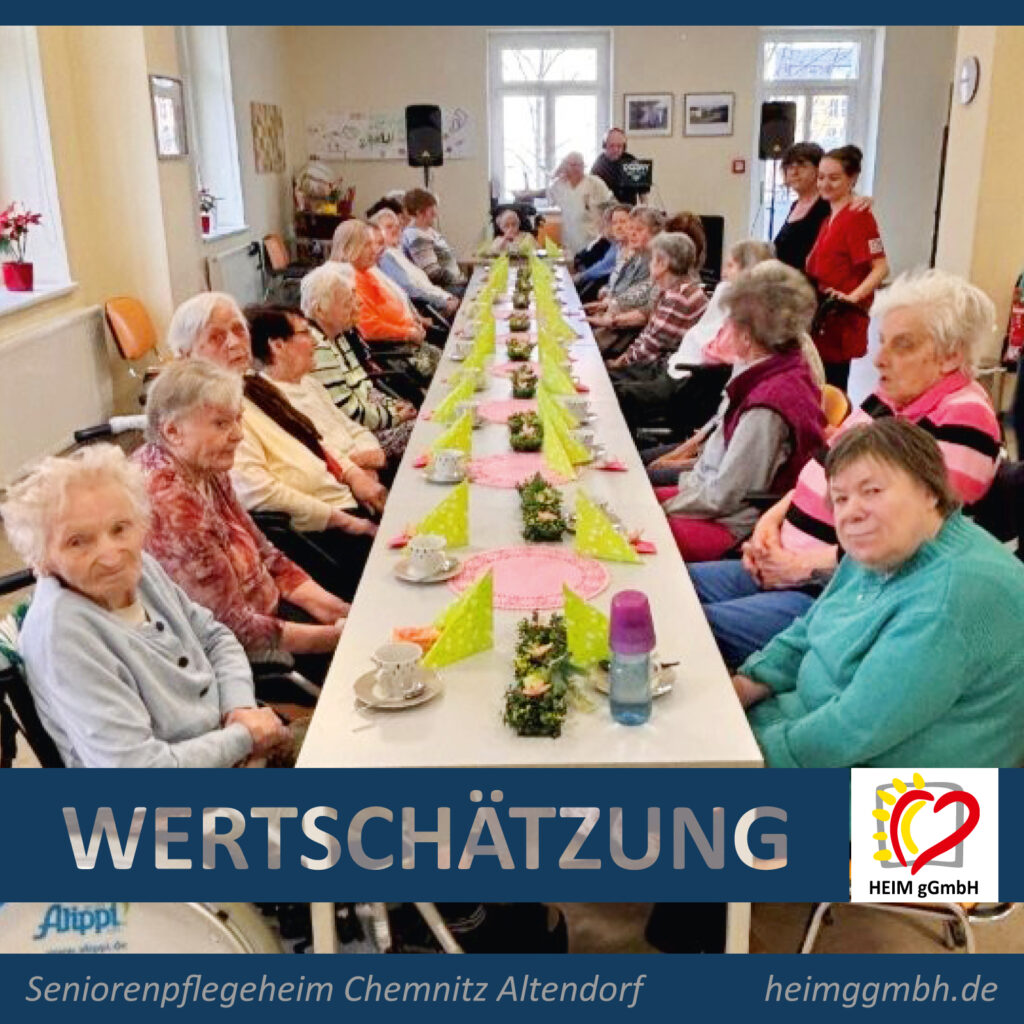 Gemeinsam den Internationalen Frauentag gefeiert - Seniorenpflegeheim Chemnitz Altendorf der HEIM gGmbH in Chemnitz