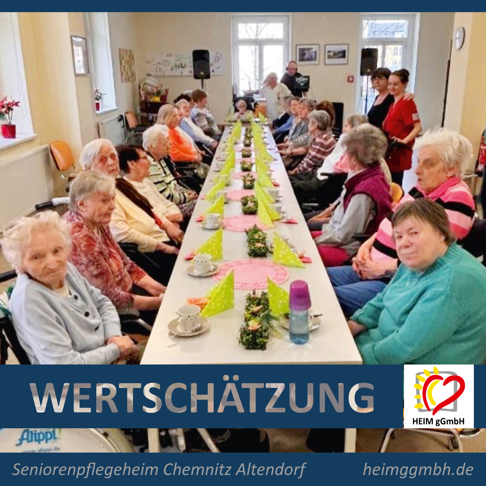 Gemeinsam den Internationalen Frauentag gefeiert - Seniorenpflegeheim Chemnitz Altendorf der HEIM gGmbH in Chemnitz