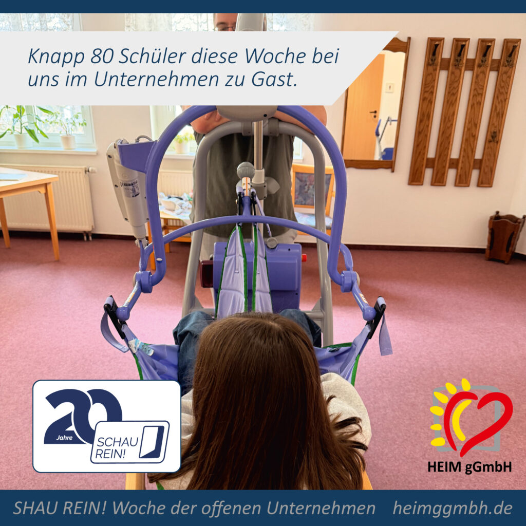 SCHAU REIN! Woche der offenen Unternehmen in vielen Einrichtungen der HEIM gGmbH in Chemnitz - Praxis und Theorie