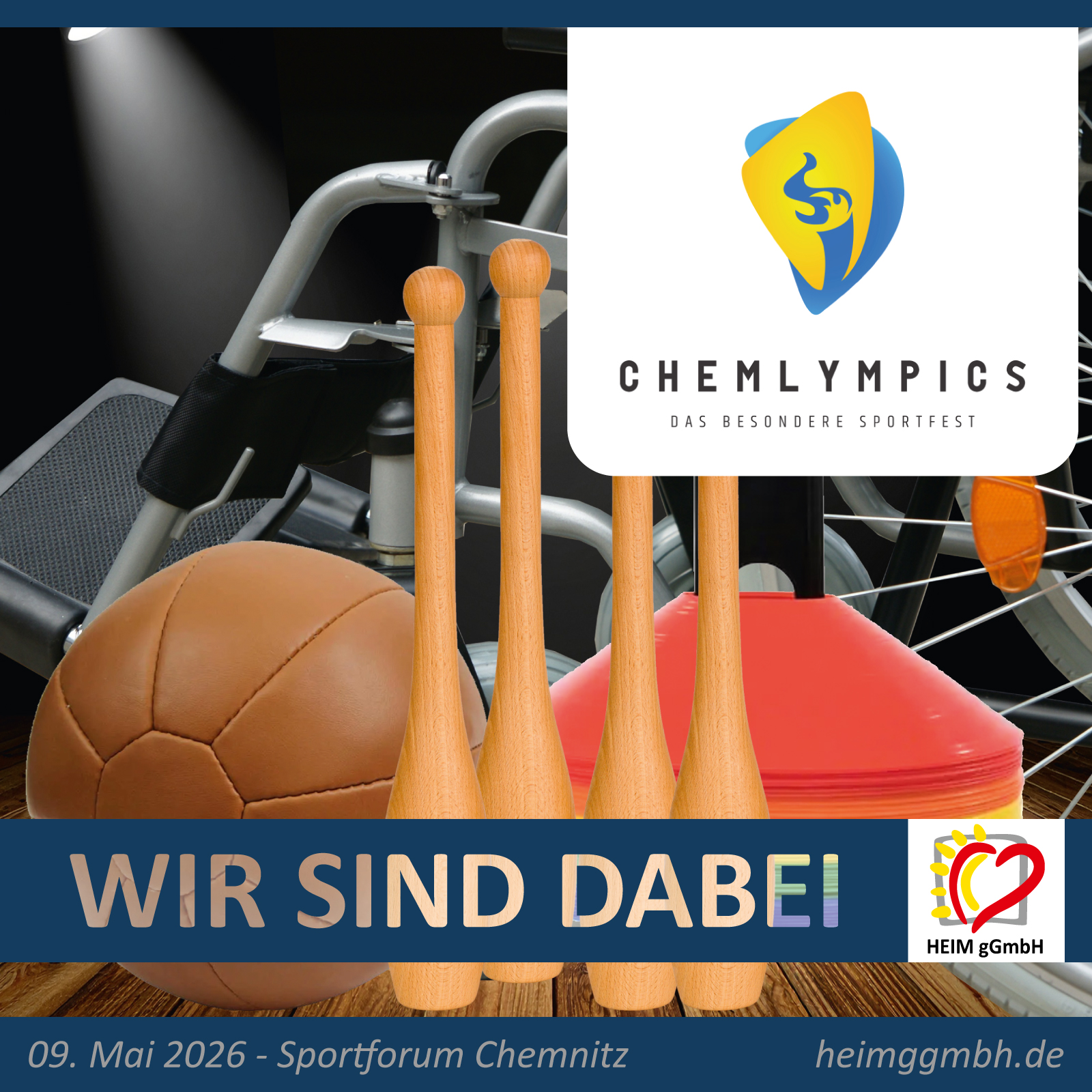 Chemlympics 2026 – das besondere Sportfest für Menschen mit behinderung. Das Team aus den Wohnstätten der HEIM gGmbH ist mit am Start