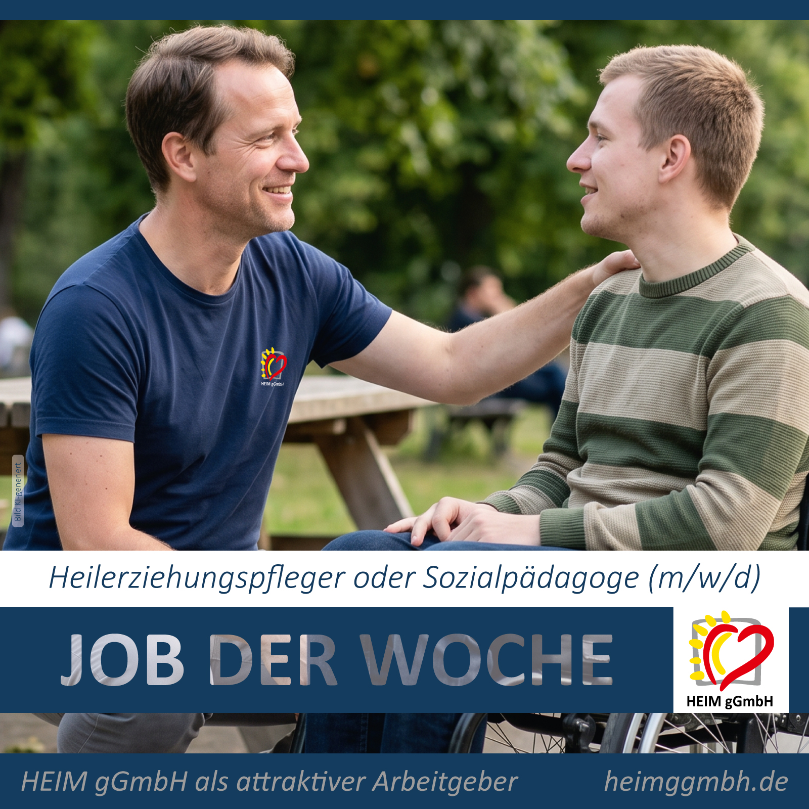 JOB DER WOCHE – Die HEIM gGmbH in Chemnitz sucht einen Heil­erziehungs­pfleger oder Sozial­pädagoge (w/m/d)