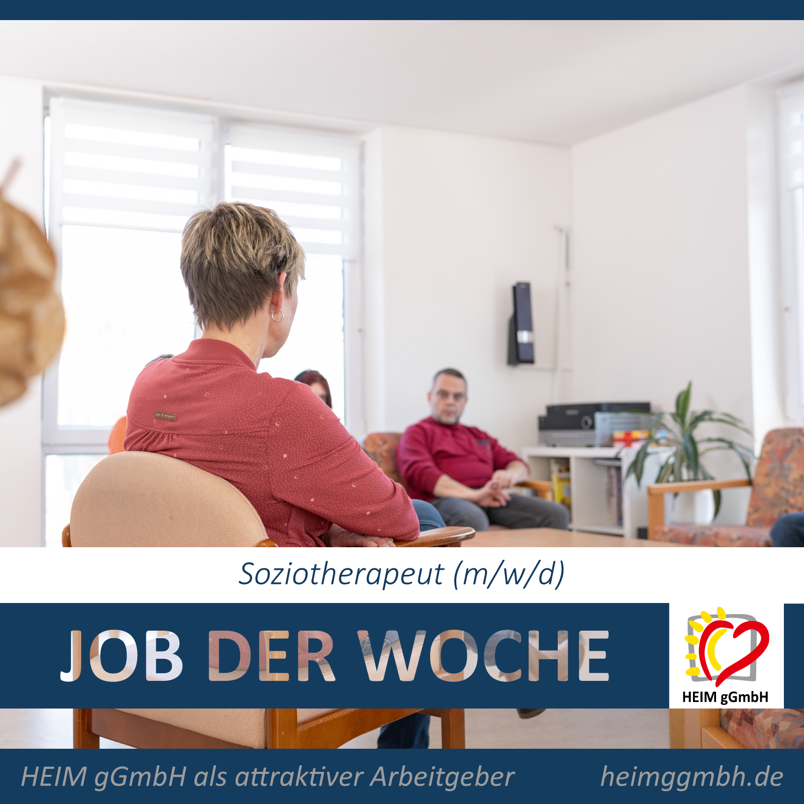 Soziotherapeut (m/w/d) - Der Job der Woche bei der HEIM gGmbH in Chemnitz - Wir suchen für unsere Wohnstätte Am Karbel