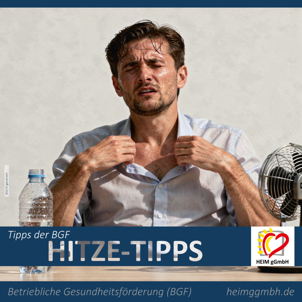 Tipps unserer betrieblichen Gesundheitsförderung - Heute: Hitze-Tipps