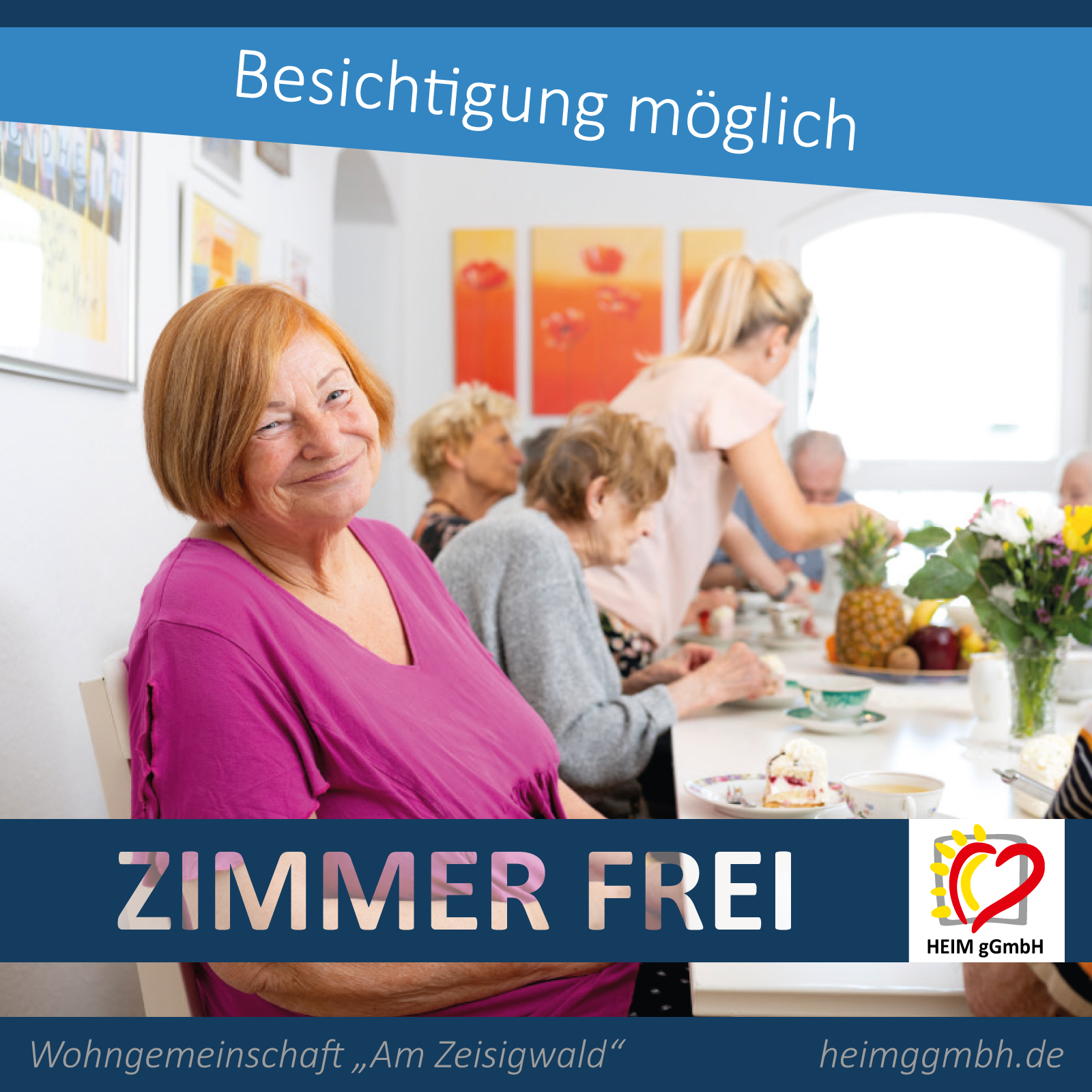 Die Alternative zum Pflegeheim: Wohngemeinschaft für Menschen mit beginnender Demenz – Zimmer frei! HEIM gGmbH