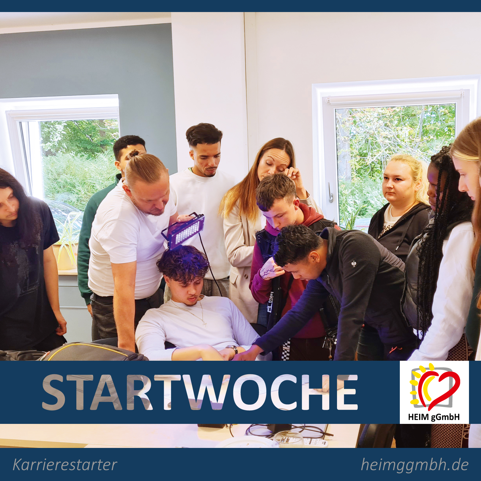 Rückblick auf die Startwoche für die neuen Auszubildenden der HEIM gGmbH in Chemnitz - Karrierestarter und los gehts.